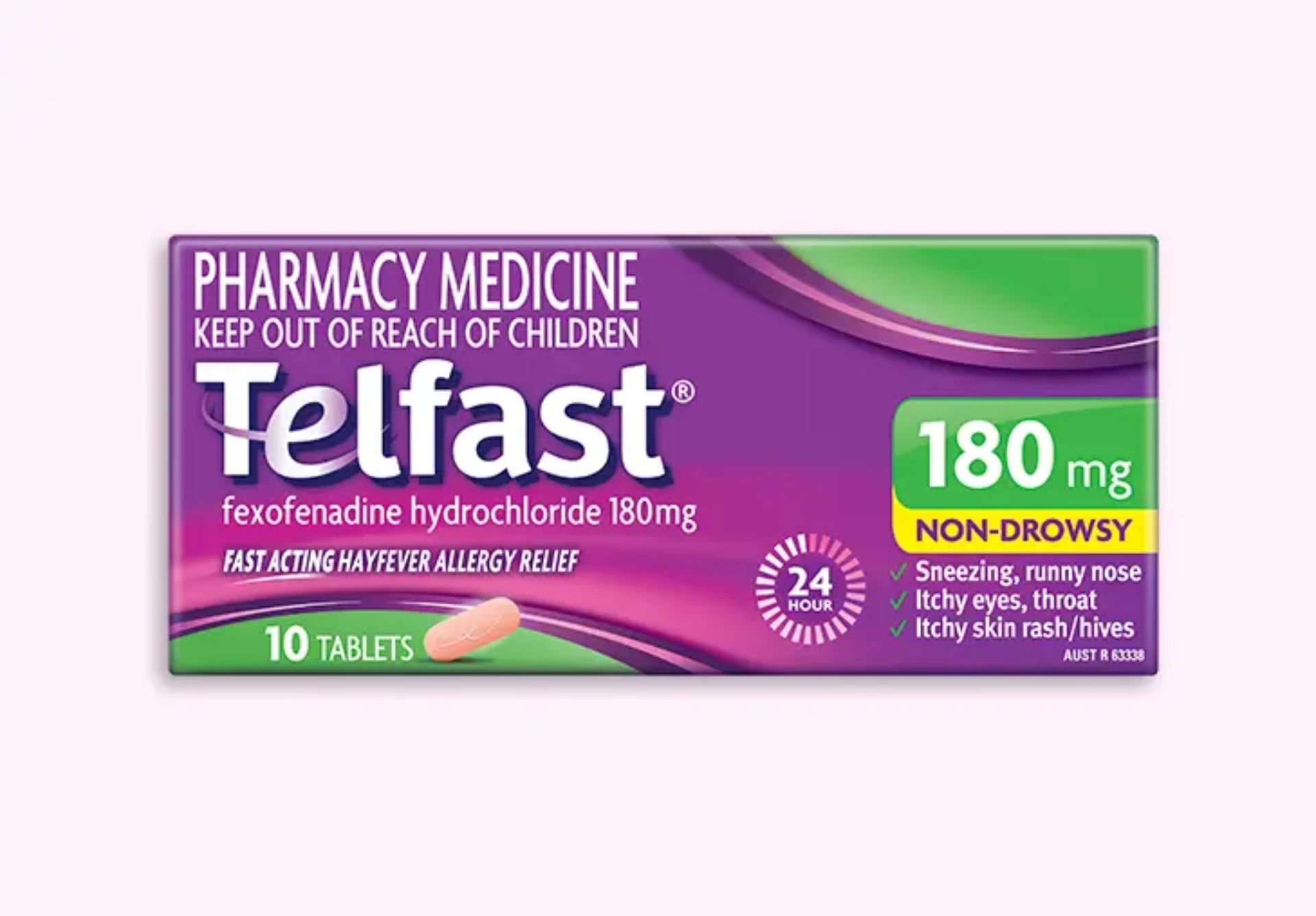 Telfast Hayfever Allergy Relief 180Mg 10 Pack