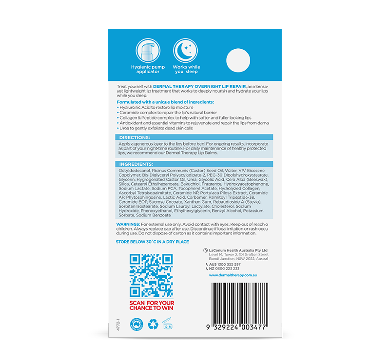 Dermal Therapy Overnight Lip Repair 10mL