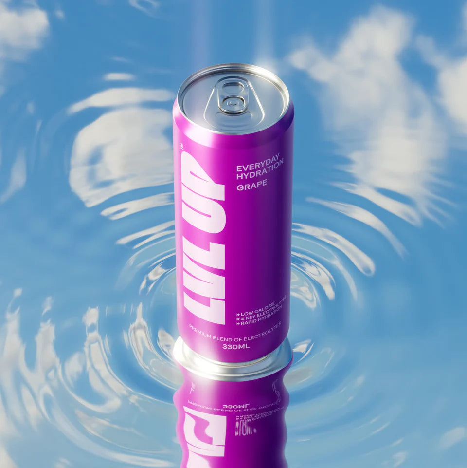 LVL UP HYDRATION ON THE GO GRAPE 330ML (12 PACK)